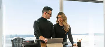 Serviced office at 155 North Wacker, Chicago, with professional staff always ready to assist clients with their business needs.