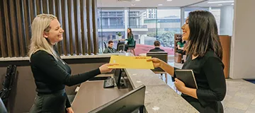 A serviced office client at 155 North Wacker, Chicago, benefits from staff handling mail and supporting daily business needs.