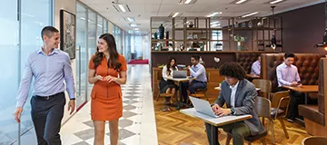 Servcorp’s coworking space at 155 North Wacker, Chicago, offers clients 24/7 access in a premium, professional environment.
